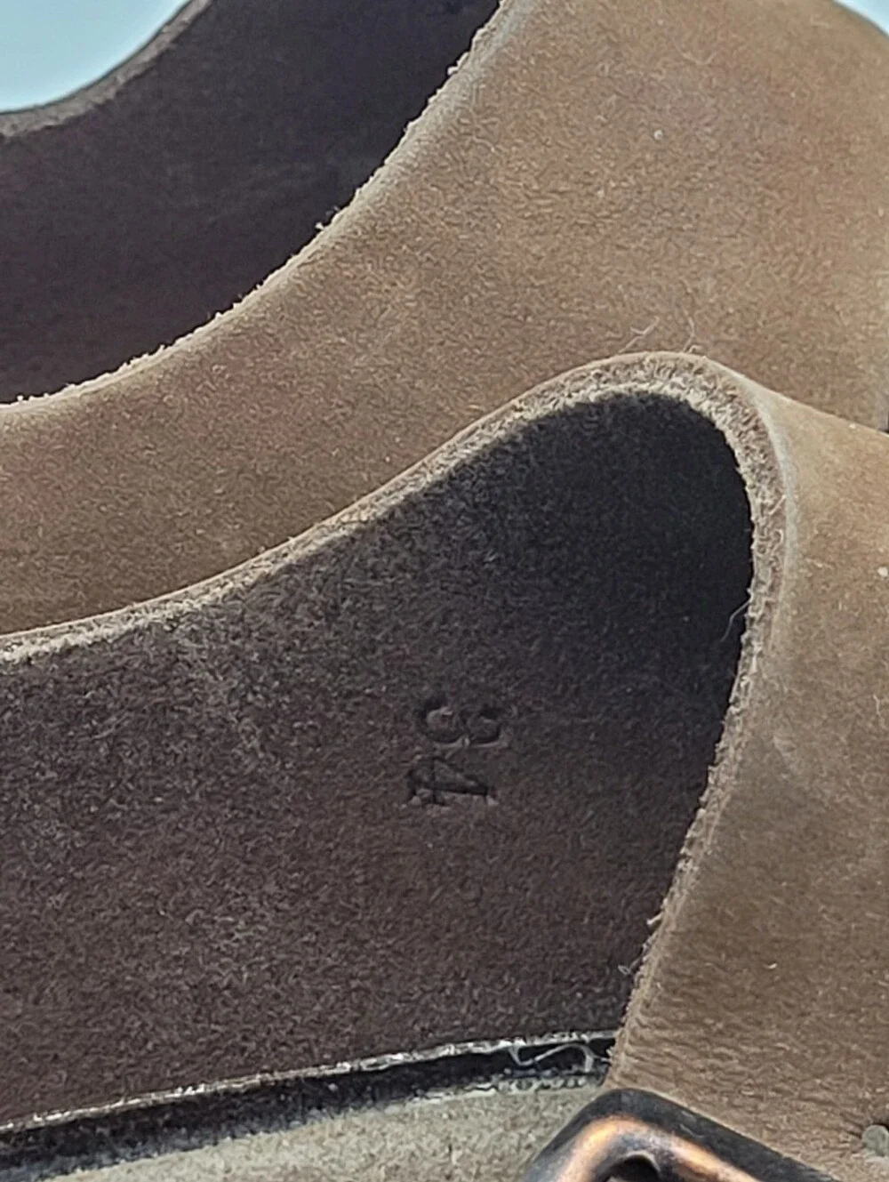 Birkenstock Milano Brown Suede Learher Sandals Kids Size Size 34 US Size 3 / 3.5
